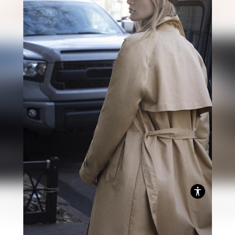 ❌️SOLD❌️CLASSIC BELTED TOPCOAT SIZE M - Picture 4 of 9